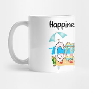 Happiness Is Being A Gammie Summer Beach Happy Mother's Day Mug